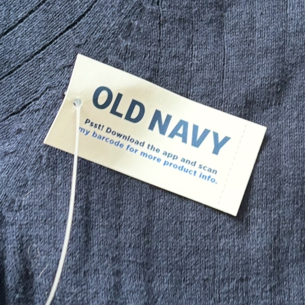 NWT Old Navy Men's Navy Blue Short Sleeve Button Down Camp Shirt Size L - Picture 5 of 9